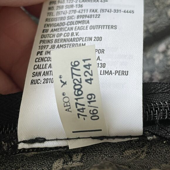 American Eagle Women Romper Dress Black Floral w/ Pockets Size Medium M - Picture 12 of 12